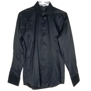 Vitarelli Black Dress Shirt Slim Fit 14 1/2